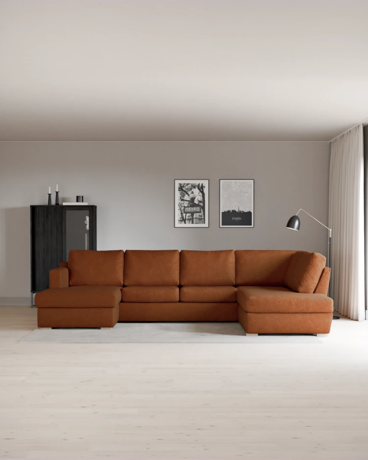 Friday - 3-sits soffa med schäslong vänster och divan höger - inspiration