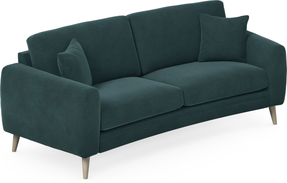 Eden - 2,5-sits soffa svängd - Blå