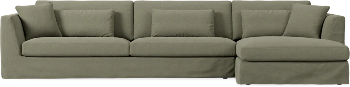 Willow, 4-sits soffa med schäslong höger, med kappa