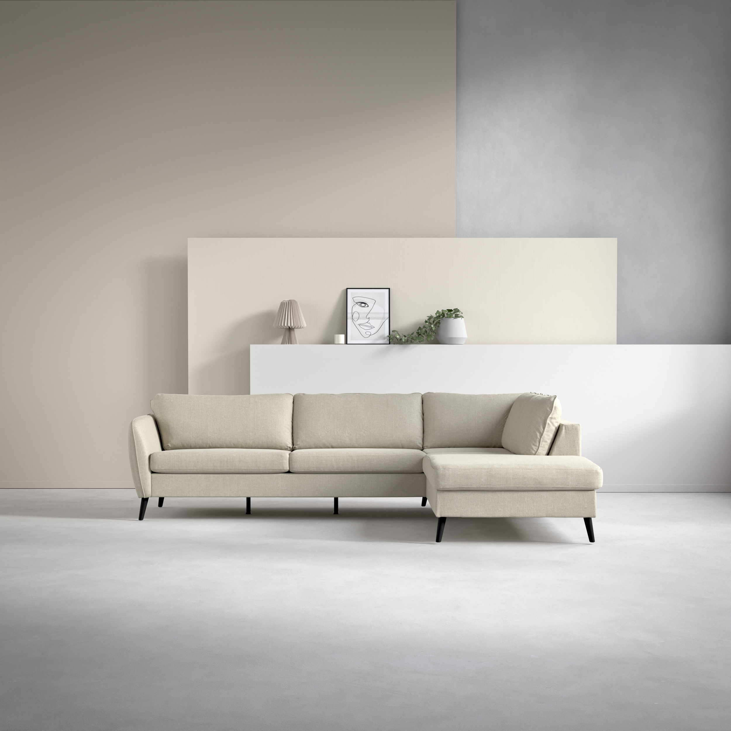 County - 2,5-sits soffa med divan höger - inspiration