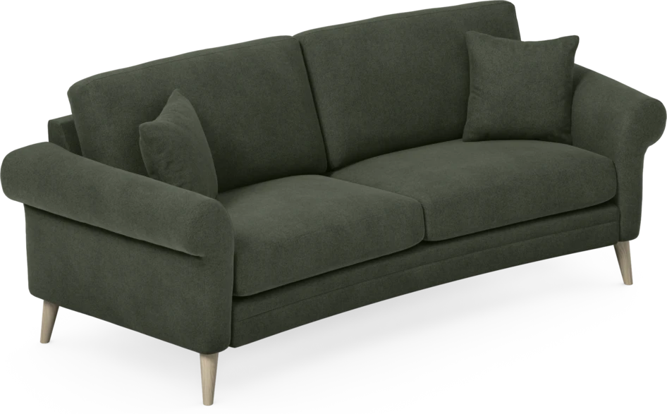 Eden - 2,5-sits soffa svängd - Grön