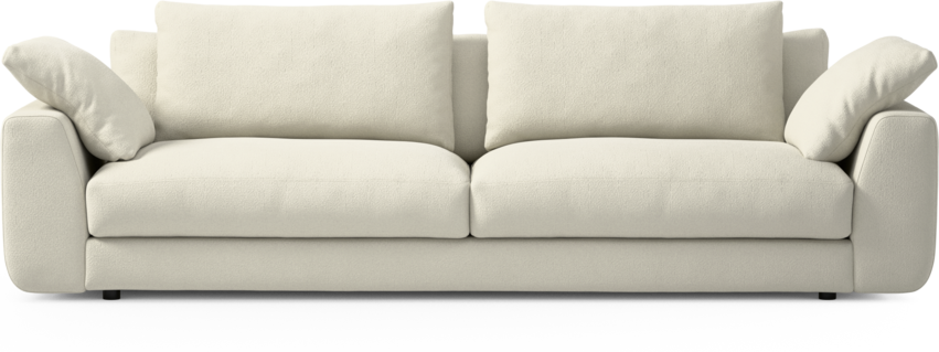 Amie - 4-sits soffa - Vit