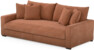 Rossi - 3-sits soffa, hel dyna - Gul