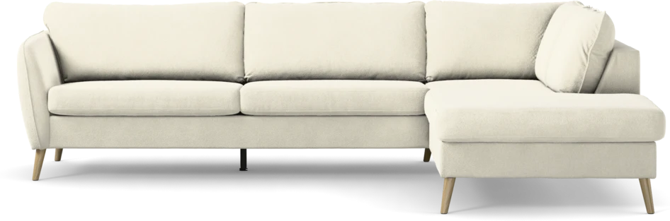 County - 2,5-sits soffa med divan höger - Vit