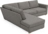 Friday - 2,5-sits soffa med divan vänster - Grå