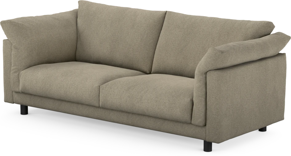 Cherrie - 2,5-sits soffa, fast klädsel - Grå