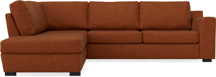 Friday - 2,5-sits soffa med divan vänster - Orange