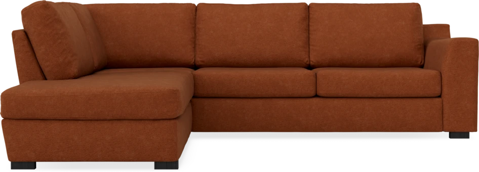 Friday - 2,5-sits soffa med divan vänster - Orange