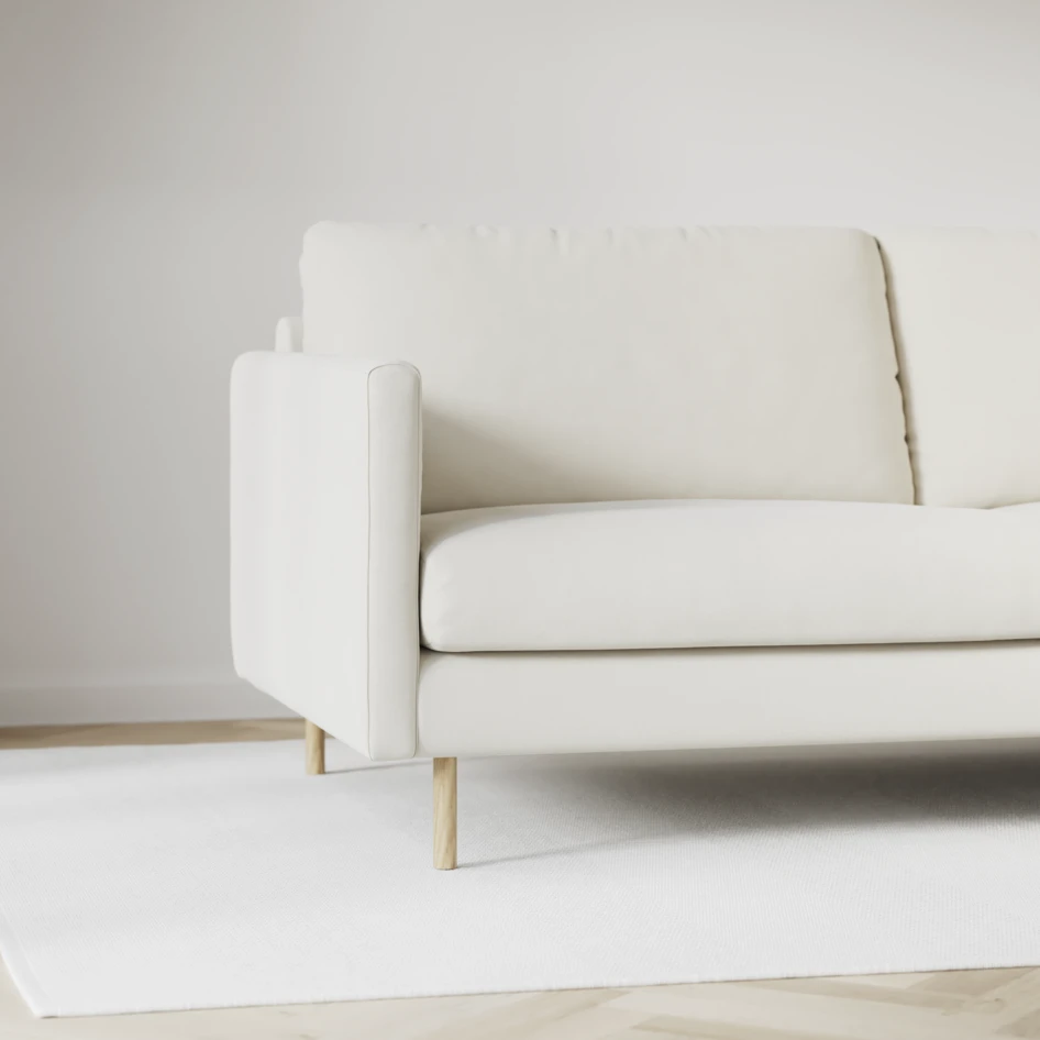 Madison - 3-sits soffa med divan vänster - Vit