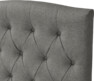 Delux Välvd - Sänggavel, 90-210 cm - Grå