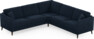 Eden - Hörnsoffa, 2,5+2,5-sits - Blå