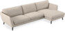 Madison Lux - 3-sits soffa med schäslong höger - Vit
