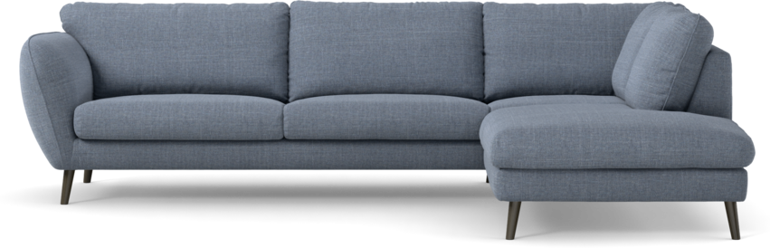 Madison - 3-sits soffa med divan höger - Blå