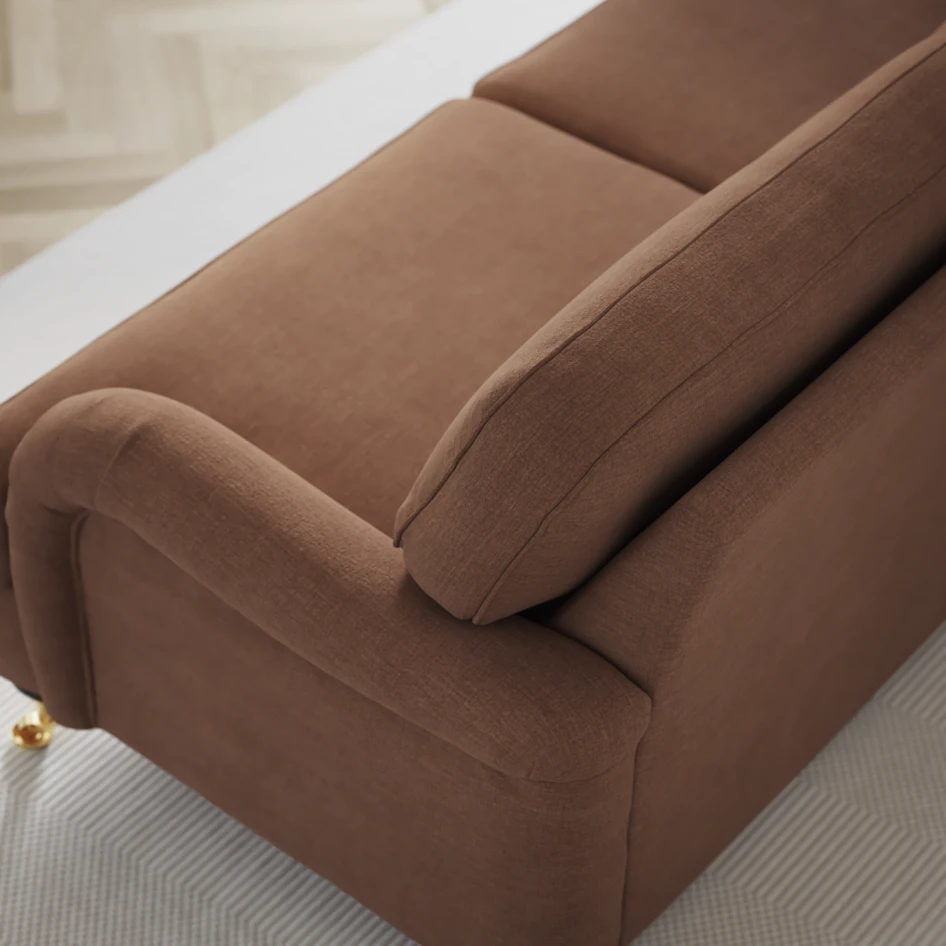 Oxford - 3-sits soffa svängd - Orange
