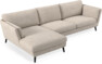 Madison Lux - 3-sits soffa med schäslong vänster - Vit