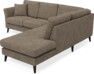 Eden - 2-sits soffa med divan - Gul