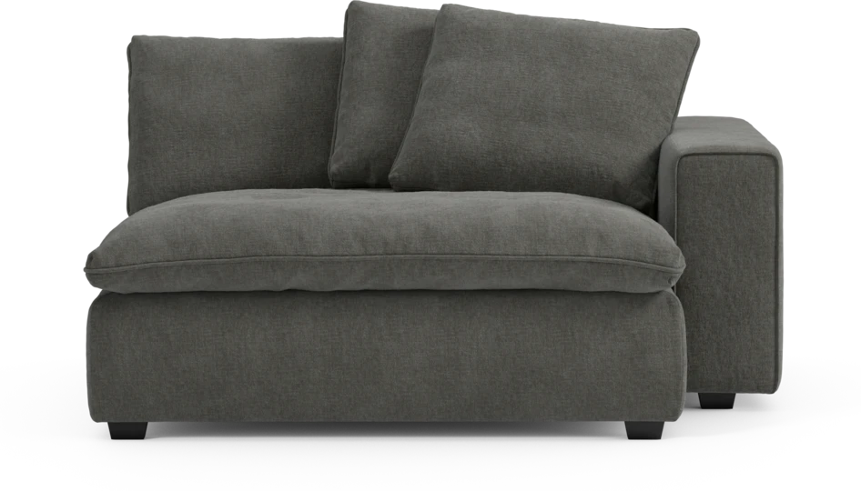 Bellora - Schäslong XL med armstöd höger - Grå