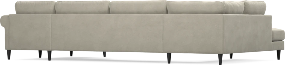 Bridge - 3-sits soffa med divan vänster och schäslong höger - Brun