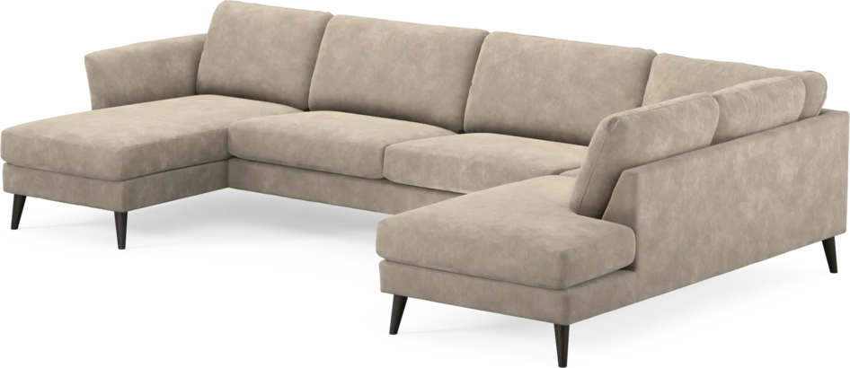 Bridge - 3-sits soffa med schäslong vänster och divan höger - Beige