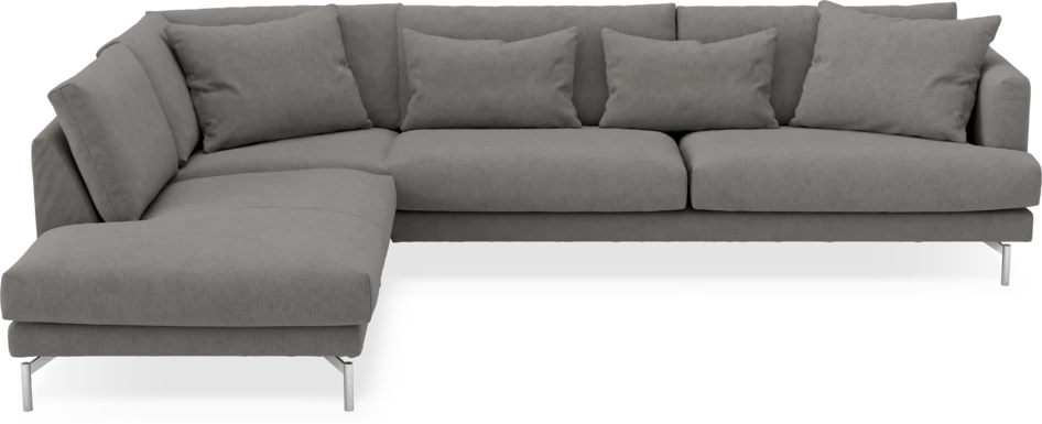 Harper - 3-sits soffa med divan vänster - Grå
