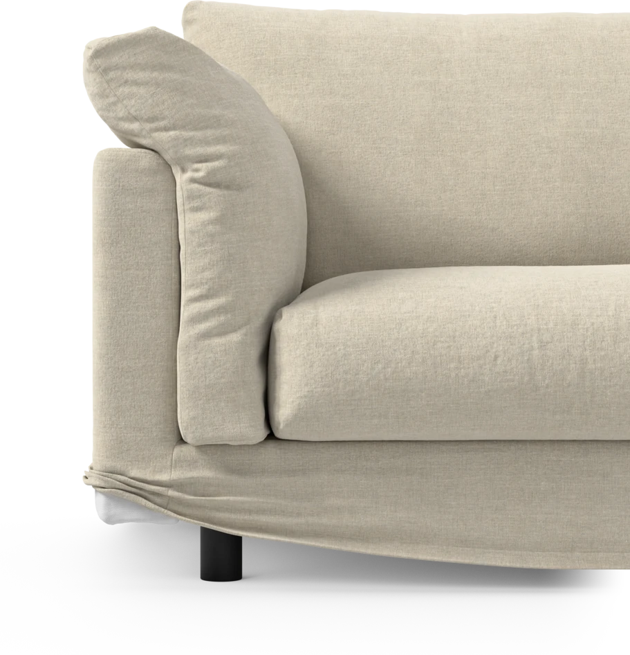 Cherrie Klädsel - Klädsel till 3-sits soffa med divan höger - Beige
