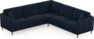 Eden - Hörnsoffa, 2,5+2,5-sits - Blå