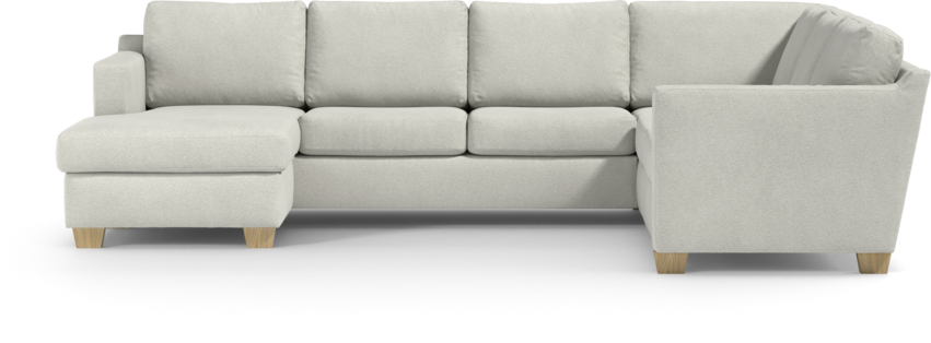Friday - Hörnsoffa, 3+2-sits med schäslong vänster - Vit