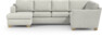 Friday - Hörnsoffa, 3+2-sits med schäslong vänster - Vit