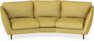 Madison - 3-sits soffa svängd, 70 cm - Gul