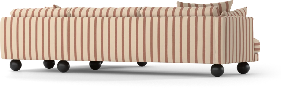 Harper - 3-sits soffa med divan höger - Flerfärgad