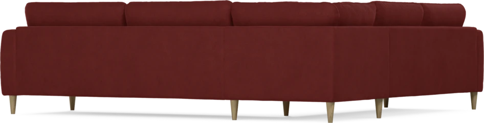 Bridge - Hörnsoffa, 2+3-sits - Röd
