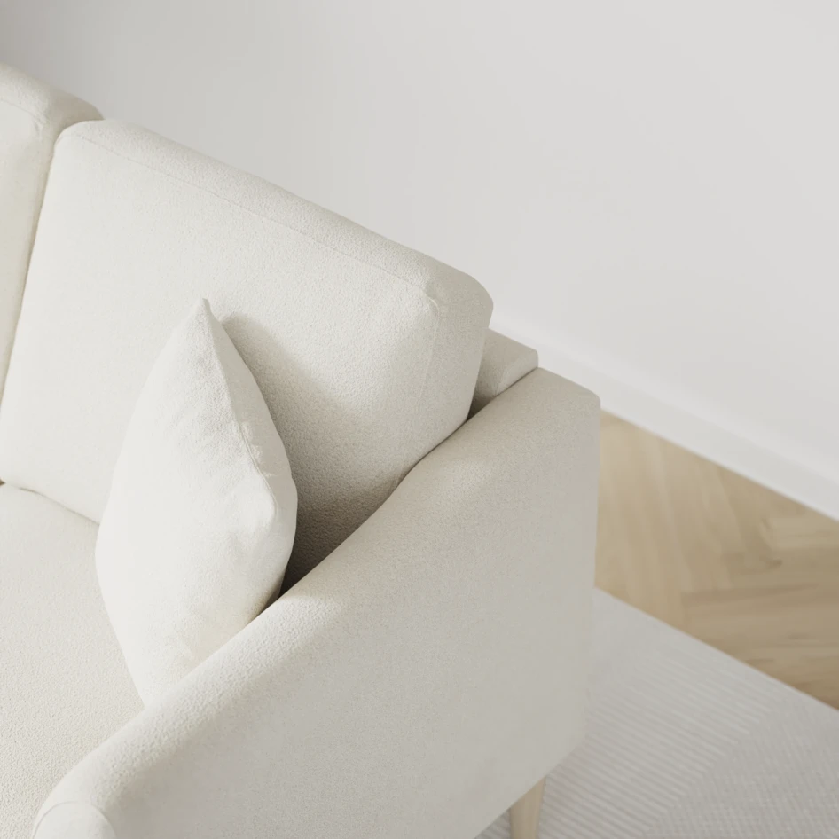 Eden - 2,5-sits soffa - Vit