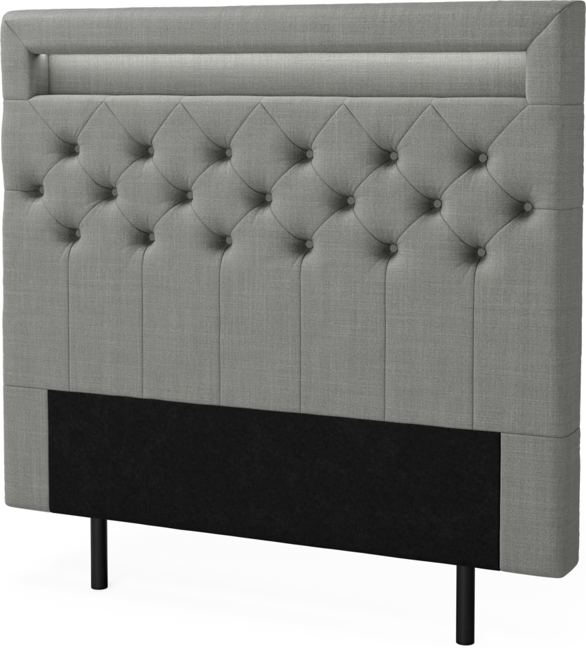 New York led - Sänggavel, 90-210 cm - Grå