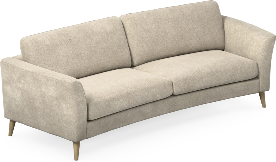 Bridge - 3-sits soffa svängd - Beige