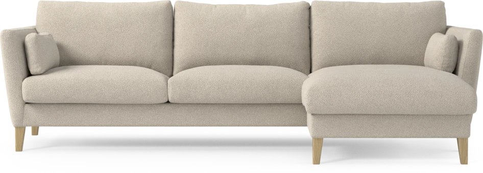 Winston - 3-sits soffa med schäslong, vändbar - Beige