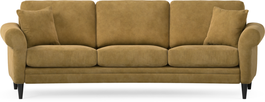 Eden - 3-sits soffa svängd - Gul