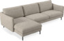 Madison Lux - 3-sits soffa med schäslong vänster - Vit