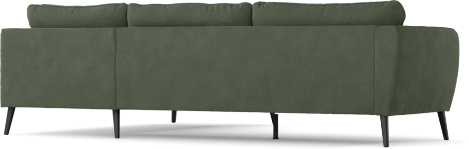 County - 2,5-sits soffa med divan höger - Grön
