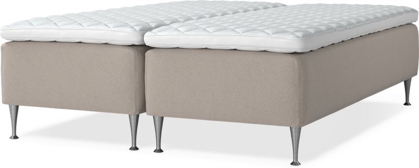 Delux Dream - Ramsäng, dubbelsäng med bäddmadrass - Beige