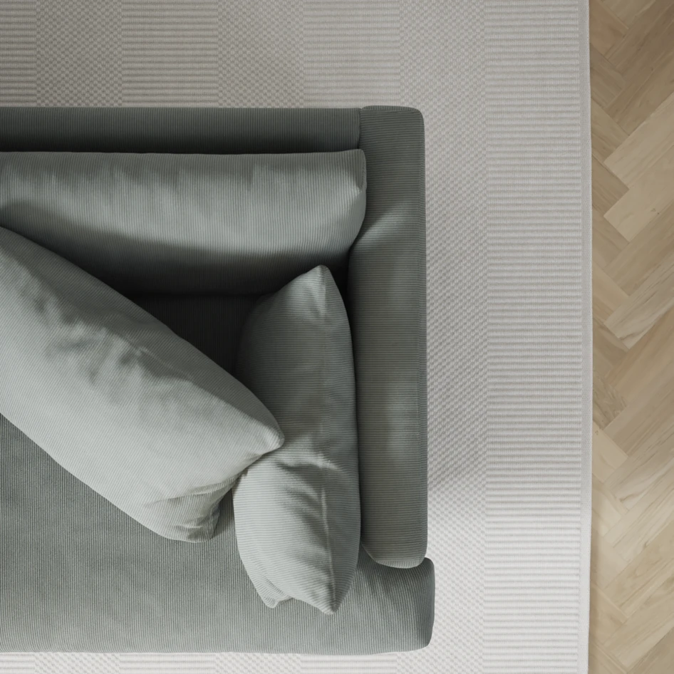 Harper - 3-sits soffa med divan vänster - Grön