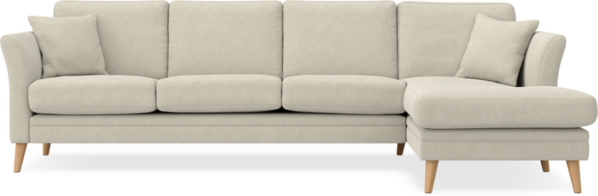 Eden - 3-sits soffa med schäslong - Beige