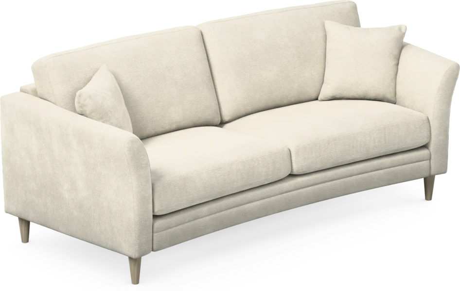 Eden - 2,5-sits soffa svängd - Vit