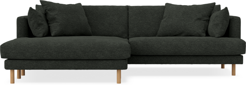 Harper - 4-sits med schäslong XL vänster - Grå