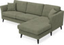 Eden - 2,5-sits soffa med schäslong - Grön