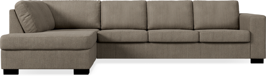 Nevada - 3-sits soffa med divan vänster - Brun