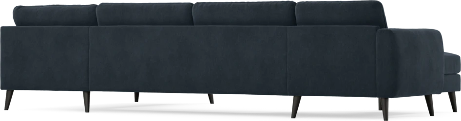 Bridge - 3-sits soffa med schäslong vänster och divan höger - Blå