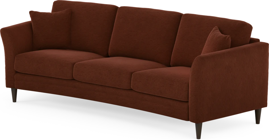 Eden - 3-sits soffa svängd - Orange
