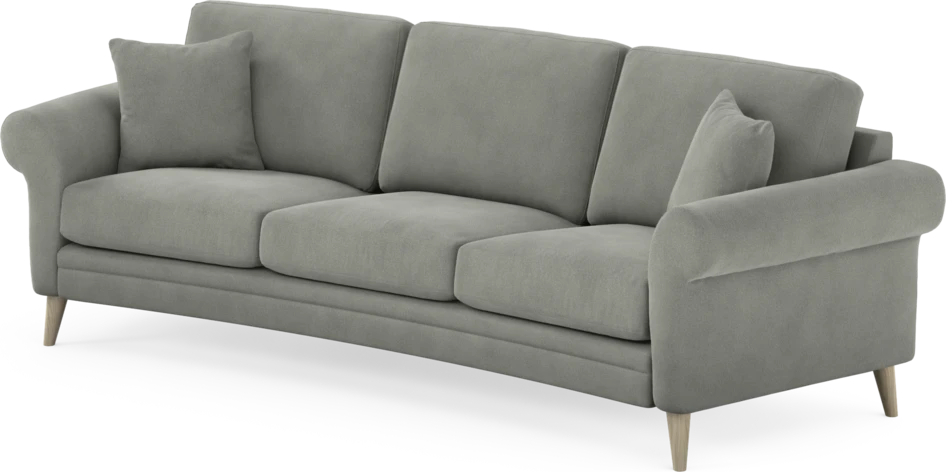 Eden - 3-sits soffa svängd - Grå