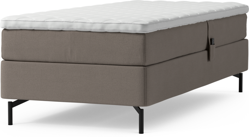 Delux Sense - Ställbar säng, enkelsäng med bäddmadrass och sängben