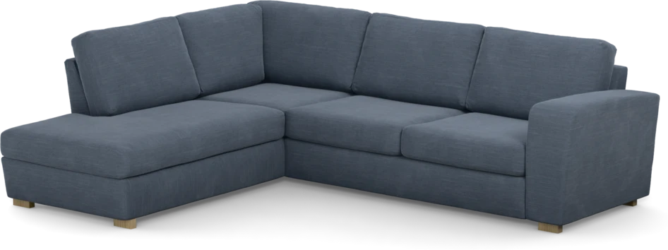 Friday - 2,5-sits soffa med divan vänster - Blå